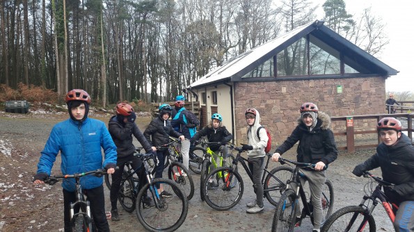 Enjoying a winter morning cycle with LYS's Bike Project 