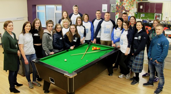 Volunteers from Regeneron with members & young people from LYS' Rathkeale Youth Space 