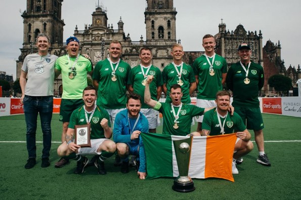 Republic of Ireland team at the Homeless World Cup in Mexico City 