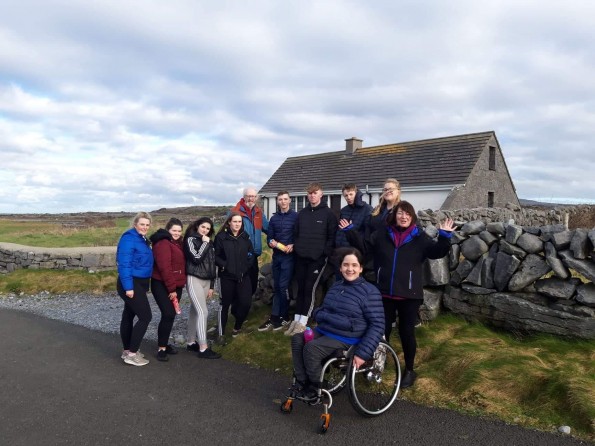 Our new youth leaders with staff from Limerick Youth Service enjoying the Wild Atlantic Way